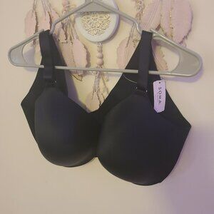 Soma Vanishing Back Bra 42DD Black • Full Coverage Smoothing T-Shirt Bra